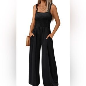 Chic Black Sleeveless Jumpsuit
